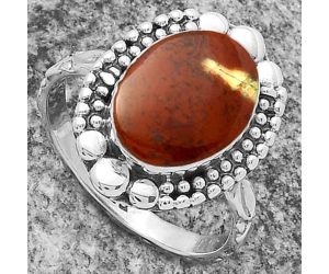 Natural Red Moss Agate Ring size-8 SDR174879 R-1154, 9x12 mm