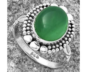 Natural Green Onyx Ring size-8.5 SDR174896 R-1154, 10x12 mm