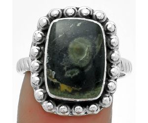 Natural Star Galaxy Jasper Ring size-8.5 SDR175035 R-1124, 10x14 mm