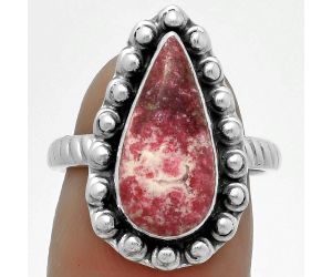 Natural Pink Thulite - Norway Ring size-7 SDR175043 R-1124, 8x16 mm