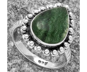 Natural Green Aventurine Ring size-8 SDR175046 R-1124, 11x15 mm