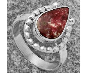 Natural Pink Thulite - Norway Ring size-9 SDR175520 R-1518, 9x14 mm