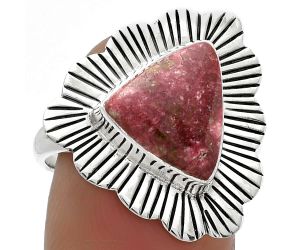 Natural Pink Thulite - Norway Ring size-9 SDR175616 R-1086, 10x12 mm