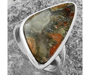 Natural Tabu Jasper Ring size-8.5 SDR175848 R-1005, 13x25 mm