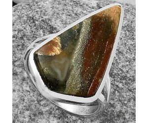 Natural Tabu Jasper Ring size-8 SDR175905 R-1005, 15x25 mm