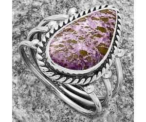 Natural Purpurite - South Africa Ring size-8.5 SDR176264 R-1010, 10x17 mm