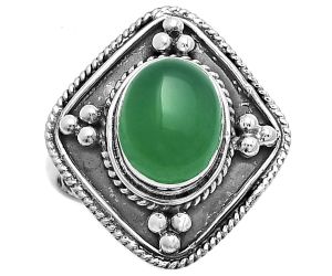 Natural Green Onyx Ring size-8.5 SDR176585 R-1258, 9x11 mm