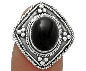 Natural Black Onyx - Brazil Ring size-7 SDR176596 R-1258, 9x11 mm