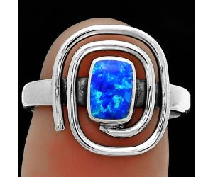 Spiral - Fire Opal Ring size-7.5 SDR177329 R-1485, 5x7 mm