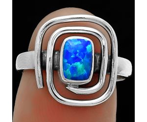 Spiral - Fire Opal Ring size-7 SDR177331 R-1485, 5x7 mm