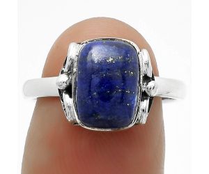 Natural Lapis - Afghanistan Ring size-7.5 SDR177712 R-1198, 7x10 mm