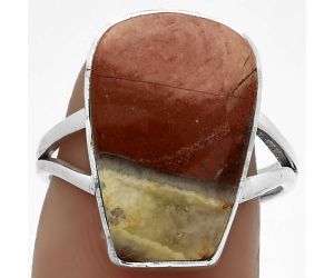 Natural Tabu Jasper Ring size-7.5 SDR178070 R-1002, 12x18 mm