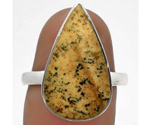 Natural Picture Jasper Ring size-7.5 SDR178134 R-1001, 12x21 mm