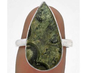 Natural Star Galaxy Jasper Ring size-7.5 SDR178239 R-1001, 12x22 mm