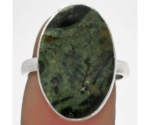 Natural Star Galaxy Jasper Ring size-7.5 SDR178241 R-1001, 13x20 mm