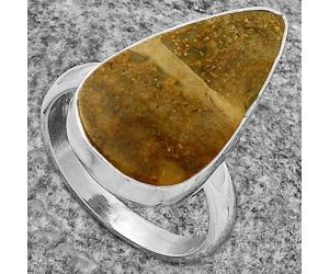 Natural Red Moss Agate Ring size-8 SDR178297 R-1001, 13x23 mm