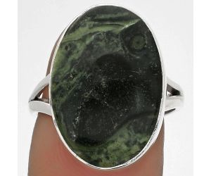 Natural Star Galaxy Jasper Ring size-7.5 SDR178303 R-1002, 14x20 mm