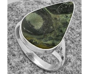 Natural Star Galaxy Jasper Ring size-8.5 SDR178321 R-1001, 14x21 mm