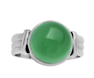 Natural Green Onyx Ring size-7.5 SDR178680 R-1470, 11x11 mm