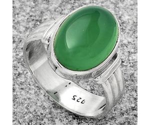 Natural Green Onyx Ring size-7 SDR178681 R-1470, 10x14 mm