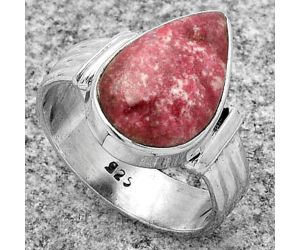 Natural Pink Thulite - Norway Ring size-7.5 SDR178691 R-1470, 10x15 mm