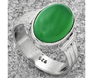 Natural Green Onyx Ring size-8 SDR178705 R-1470, 10x14 mm