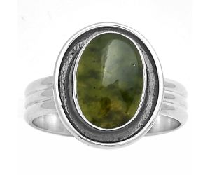 Natural Chrome Chalcedony Ring size-8 SDR178771 R-1468, 8x11 mm