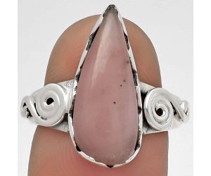 Natural Guava Quartz - Brazil Ring size-7 SDR178846 R-1315, 8x18 mm