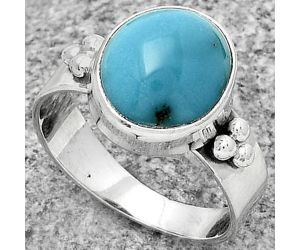 Natural Egyptian Turquoise Ring size-7 SDR179037 R-1715, 10x12 mm