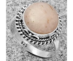 Natural Pink Scolecite Ring size-9 SDR179524 R-1279, 13x13 mm