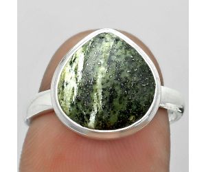 Natural Chrysotile Ring size-8 SDR179949 R-1007, 12x12 mm