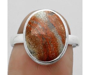 Natural Tabu Jasper Ring size-8 SDR181034 R-1007, 11x14 mm