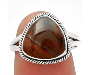 Natural Tabu Jasper Ring size-7 SDR181248 R-1010, 11x11 mm