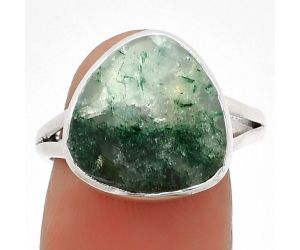 Natural Green Aventurine Ring size-8.5 SDR181338 R-1005, 14x14 mm