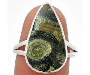 Natural Star Galaxy Jasper Ring size-8.5 SDR181344 R-1005, 12x20 mm