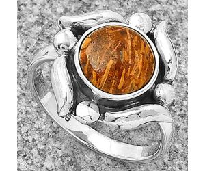 Natural Coquina Fossil Jasper - India Ring size-8 SDR183243 R-1125, 9x9 mm