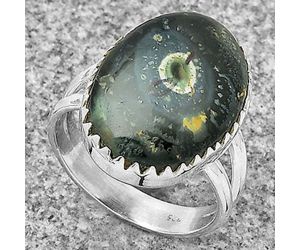 Natural Star Galaxy Jasper Ring size-8 SDR183609 R-1210, 14x19 mm