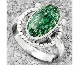 Natural Green Aventurine Ring size-9 SDR184351 R-1518, 9x15 mm