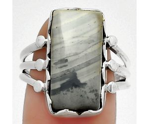 Natural Picasso Jasper Ring size-9 SDR184389 R-1338, 10x19 mm