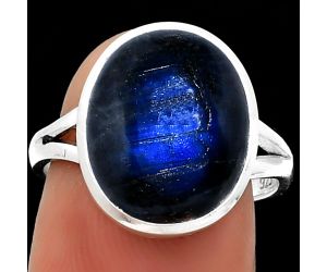 Blue Fire Labradorite - Madagascar Ring size-7.5 SDR184995 R-1005, 12x14 mm