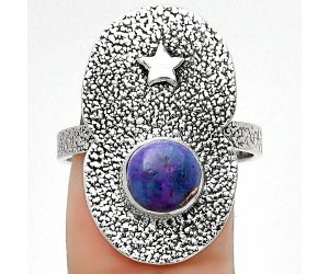 Star - Natural Copper Purple Turquoise Ring size-9 SDR185449 R-1290, 8x8 mm