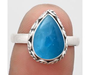 Natural Smithsonite Ring size-8 SDR187392 R-1196, 9x13 mm