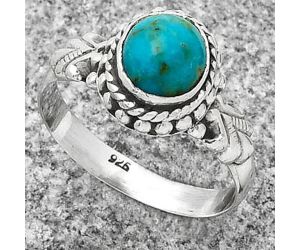 Natural Egyptian Turquoise Ring size-8 SDR188167 R-1292, 7x8 mm