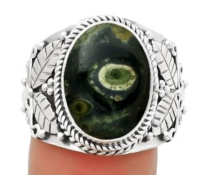 Southwest Design - Star Galaxy Jasper Ring size-9 SDR188574 R-1387, 11x15 mm