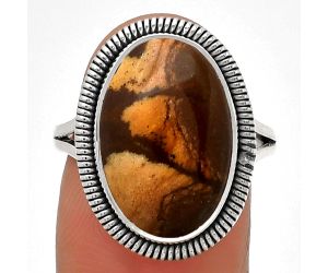 Natural Outback Jasper Ring size-8 SDR189318 R-1208, 12x17 mm