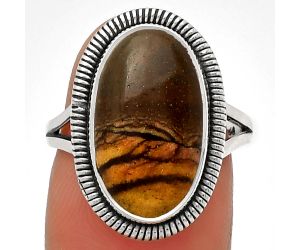 Natural Outback Jasper Ring size-7 SDR189334 R-1208, 10x17 mm