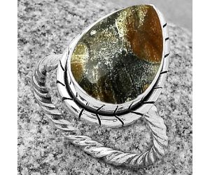 Natural Tabu Jasper Ring size-7 SDR189455 R-1011, 11x16 mm