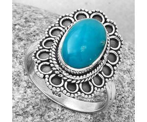 Natural Smithsonite Ring size-8.5 SDR189662 R-1256, 8x14 mm