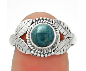 Natural Blue Scheelite - Turkey Ring size-7.5 SDR190075 R-1387, 7x7 mm
