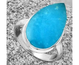 Natural Smithsonite Ring size-7 SDR190326 R-1004, 12x20 mm